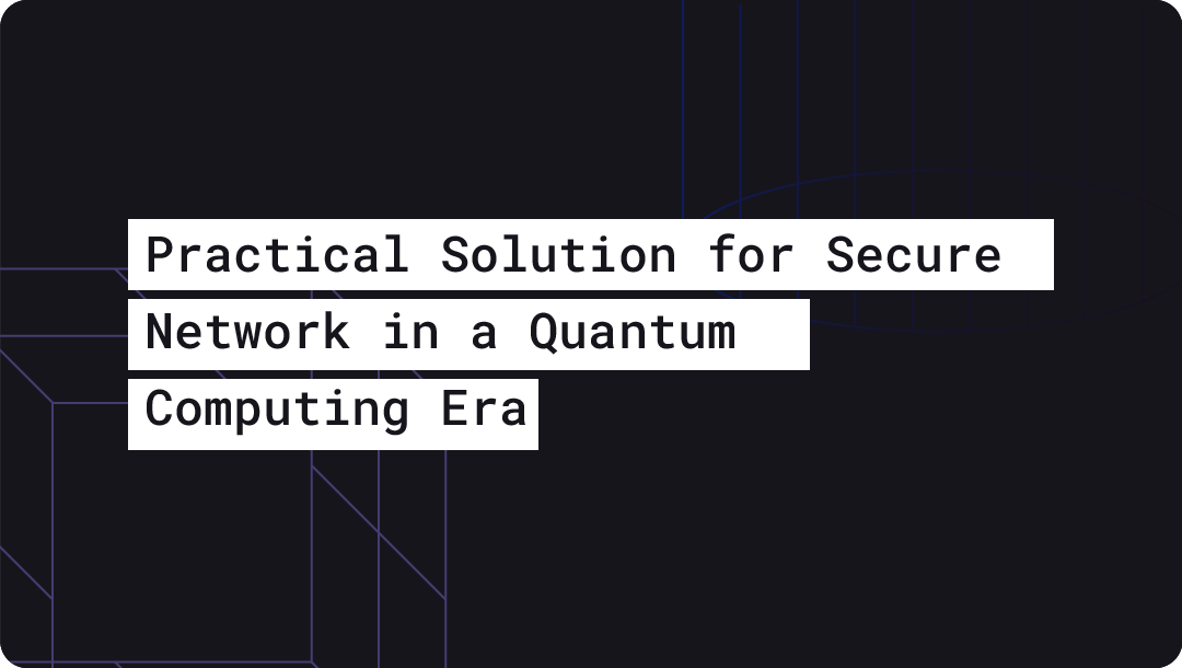 Practical Solution for Secure Network in a Quantum Computing Era